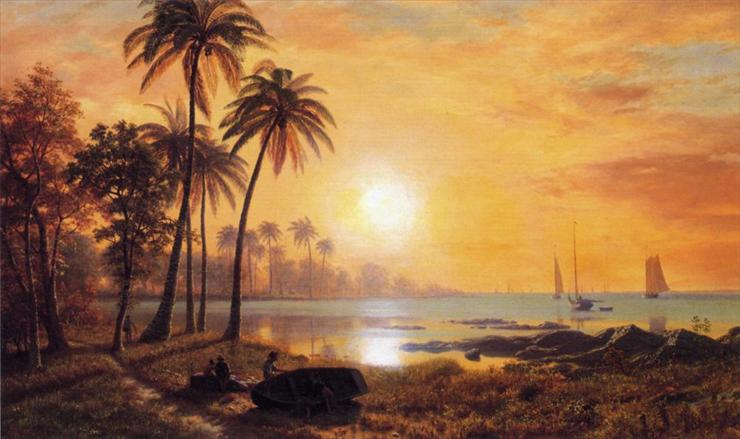Albert Bierstadt 1830-1902 - Bierstadt_Albert_Tropical_Landscape_with_Fishing_Boats_in_Bay.jpg
