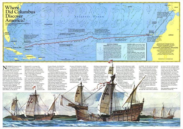 National Geografic - Mapy - Americas - Where Did Columbus Discover America 1987.jpg