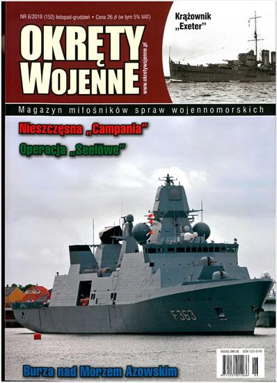 Okręty Wojenne - OW-152 2018-6 okładka.jpg