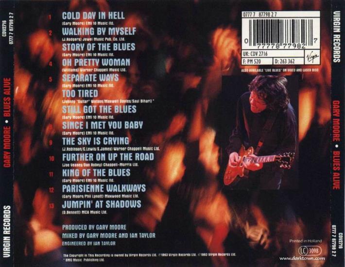 CD BACK COVER - CD BACK COVER - GARY MOORE - Blues Alive.bmp