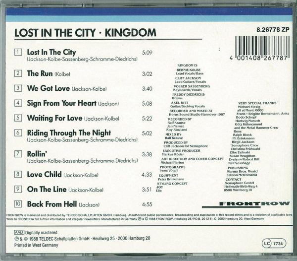 Kingdom - Lost in the City 1988 Flac - Back.jpg