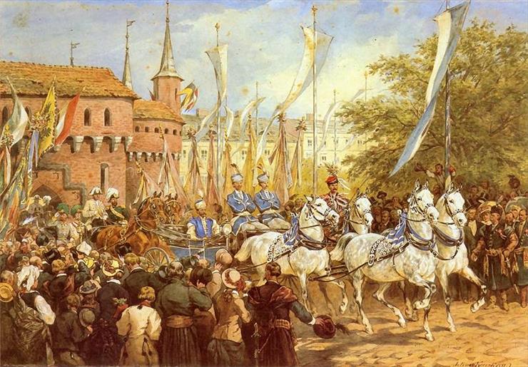 Kossak Juliusz - Wjazd cesarza Franciszka Józefa do Krakowa.jpg