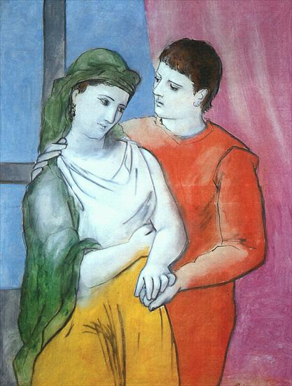 Picasso 1923 - Picasso Les amoreux. 1923. 130.2 x 97.2 cm. Oil on canvas. N.jpg