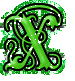 Alfabet - Gotyk - Zielony - x.gif